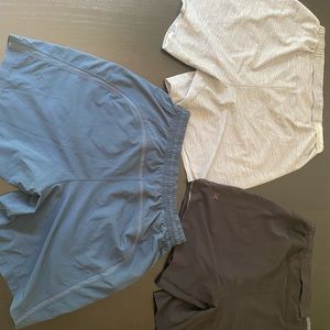 3 Lululemon men's shorts size M